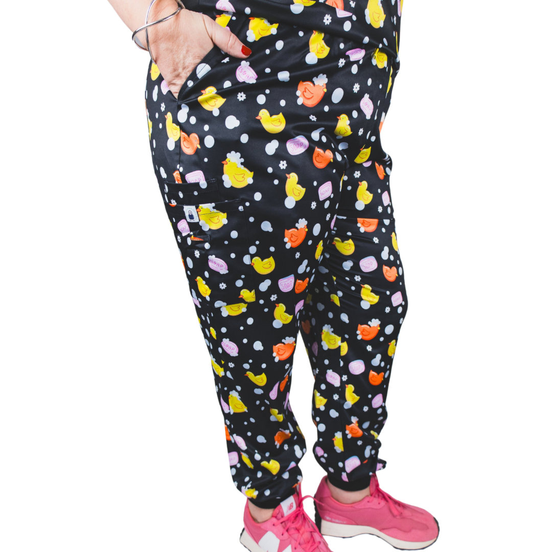 The Signature Scrub- Joggers - Scrubber Duck